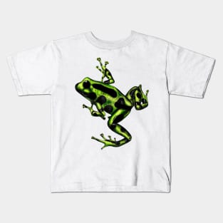 Green poison dart frog Kids T-Shirt